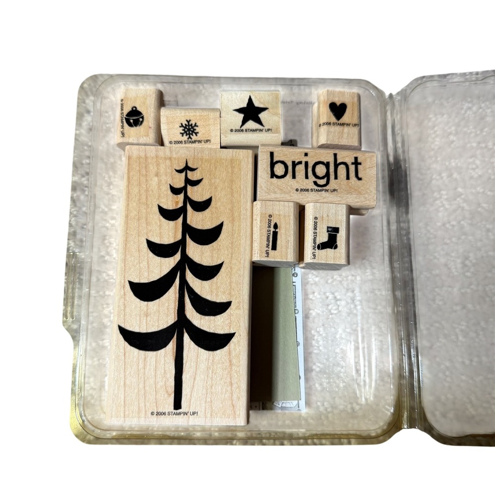 Stampin Up Holiday Trim Rubber Stamps